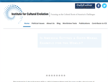Tablet Screenshot of culturalevolution.org